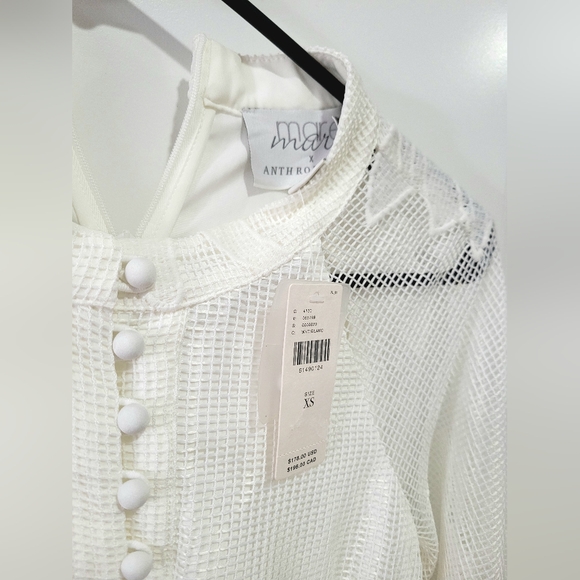 NWT Anthropologie Mare Mare Sabine Embroidered Mini Dress XS - Picture 12 of 16